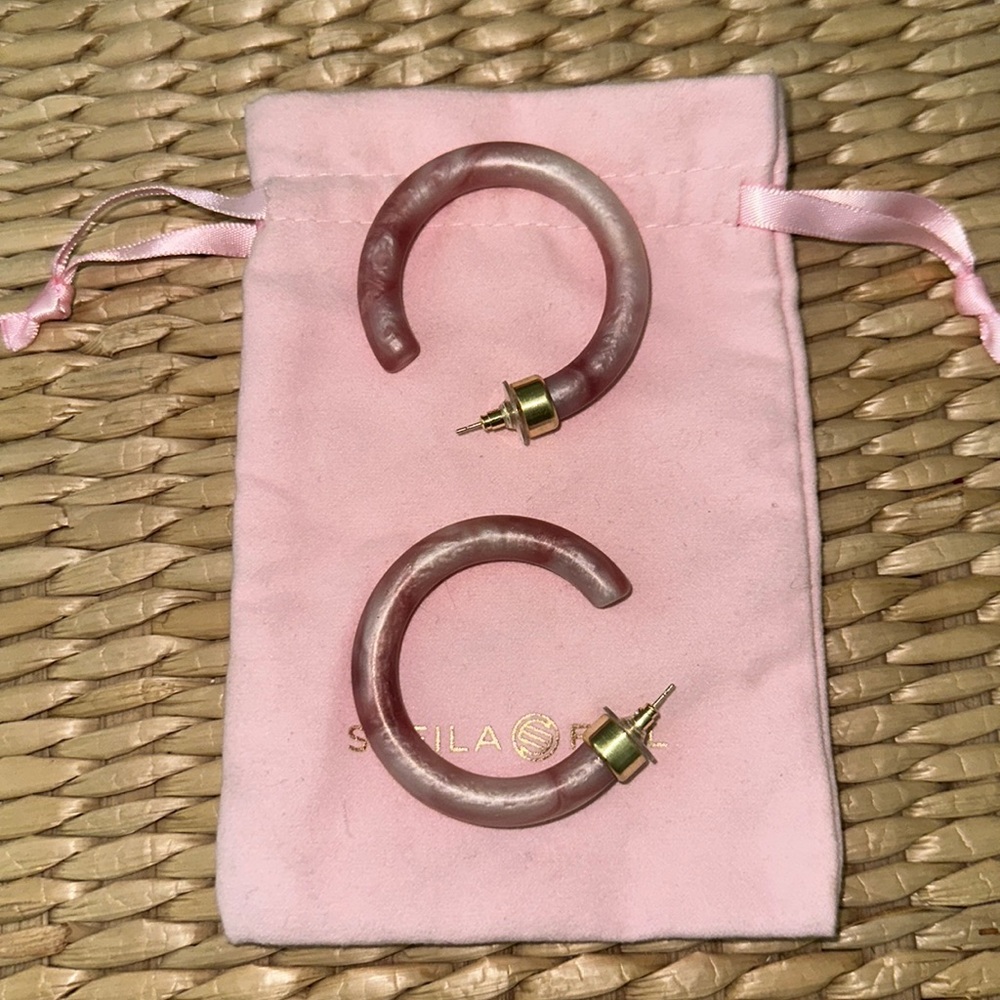 *Like new* Sheila Fajl | Pink-toned Hoop Earrings